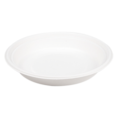 Image BOLS 'BIONIC' 700 ML Ø 20,8x3,4 CM BLANC BAGASSE (400 UNITÉ) #1