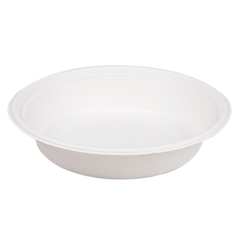 Image BOLS 'BIONIC' 900 ML Ø 20,8x4,4 CM BLANC BAGASSE (400 UNITÉ) #1