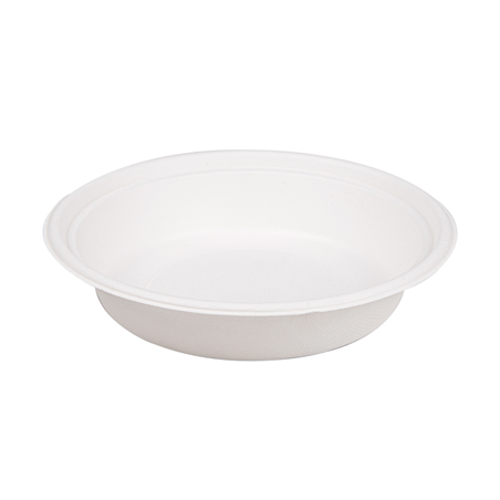 Image BOLS 'BIONIC' 900 ML Ø 20,8x4,4 CM BLANC BAGASSE (400 UNITÉ) #1