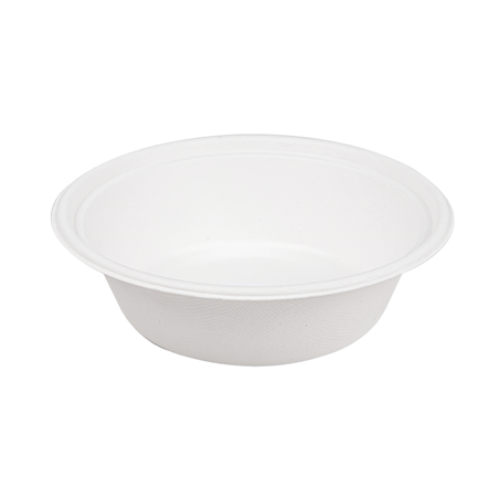 Image BOLS 'BIONIC' 1200 ML Ø 20,8x6,1 CM BLANC BAGASSE (400 UNITÉ) #1