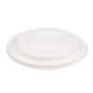 Image COUVERCLES BAS POUR RÉFÉRENCES 251.53/54/55 'BIONIC'  Ø 21,4x1 CM BLANC BAGASSE (400 UNITÉ) #1