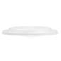 Image COUVERCLES BAS POUR RÉFÉRENCES 251.53/54/55 'BIONIC'  Ø 21,4x1 CM BLANC BAGASSE (400 UNITÉ) #2