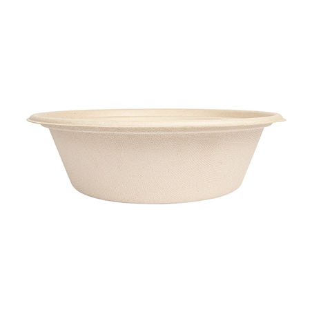 BOLS 'BIONIC' 1200 ML Ø 20,8x6,1 CM NATUREL BAGASSE (400 UNITÉ)