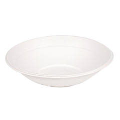 Image BOLS 'BIONIC' 700 ML Ø 19,6x4,8 CM BLANC BAGASSE (400 UNITÉ) #1
