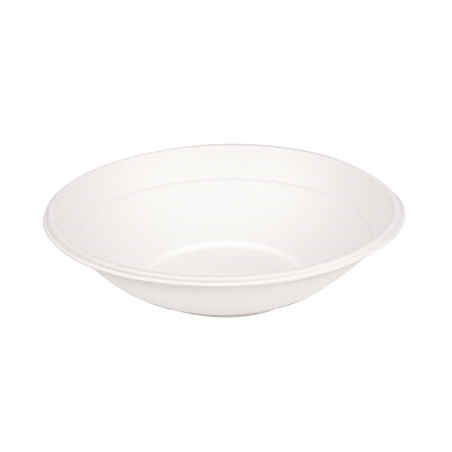 Image BOLS 'BIONIC' 700 ML Ø 19,6x4,8 CM BLANC BAGASSE (400 UNITÉ) #1
