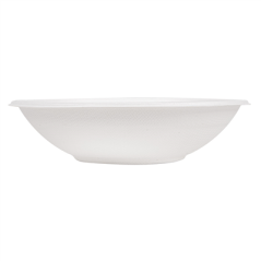 BOLS 'BIONIC' 700 ML Ø 19,6x4,8 CM BLANC BAGASSE (400 UNITÉ)