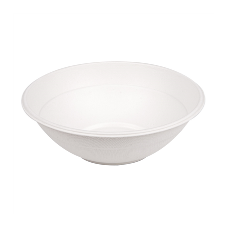 Image BOLS 'BIONIC' 950 ML Ø 19,6x6,5 CM BLANC BAGASSE (400 UNITÉ) #1