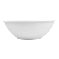 BOLS 'BIONIC' 950 ML Ø 19,6x6,5 CM BLANC BAGASSE (400 UNITÉ)
