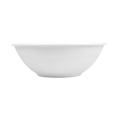 BOLS 'BIONIC' 950 ML Ø 19,6x6,5 CM BLANC BAGASSE (400 UNITÉ)