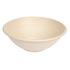 Image BOLS 'BIONIC' 950 ML Ø 19,6x6,5 CM NATUREL BAGASSE (400 UNITÉ) #1