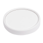 Image COUVERCLES POUR GOBELETS  280 G/M2 + PE Ø 9 CM BLANC CARTON (1000 UNITÉ) #1