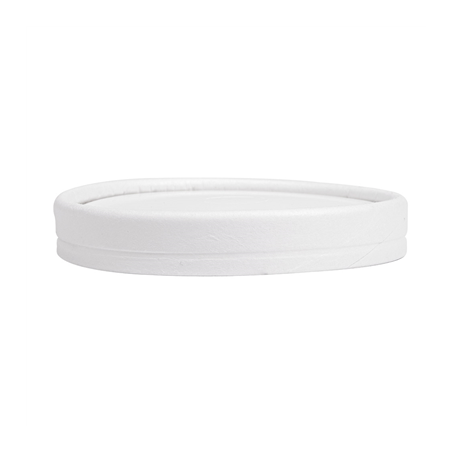 COUVERCLES POUR GOBELETS  280 G/M2 + PE Ø 9 CM BLANC CARTON (1000 UNITÉ)