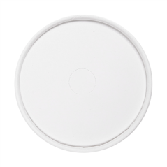 Image COUVERCLES POUR GOBELETS  280 G/M2 + PE Ø 9 CM BLANC CARTON (1000 UNITÉ) #3