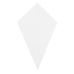 Image CORNETS FRITES 'THEPACK' 100 G 230 G/M2 12,8x21,7 CM BLANC CARTON ONDULÉ NANO-MICRO (1600 UNITÉ) #4