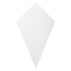 Image CORNETS FRITES 'THEPACK' 250 G 230 G/M2 15,7x26,8 CM BLANC CARTON ONDULÉ NANO-MICRO (1200 UNITÉ) #4