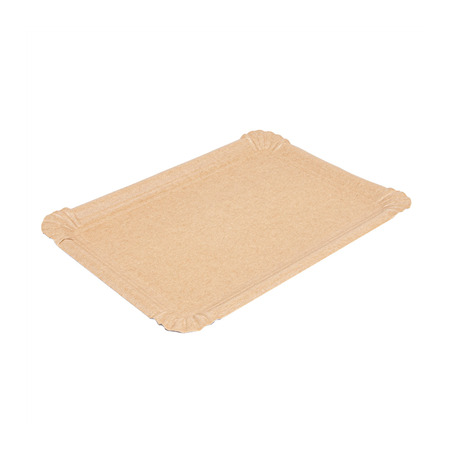 Image PLATEAUX PÂTISSERIE - PETITS  340 G/M2 23x17 CM NATUREL KRAFT (250 UNITÉ) #1