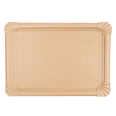 Image PLATEAUX PÂTISSERIE - MOYENS  400 G/M2 30x21 CM NATUREL KRAFT (125 UNITÉ) #3