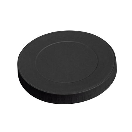 Image COUVERCLES POUR GOBELETS  280 G/M2 + PE Ø 8 CM NOIR CARTON (1000 UNITÉ) #1
