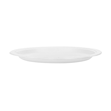 ASSIETTES RONDES  210 G/M2 Ø 23 CM BLANC CARTON (500 UNITÉ)
