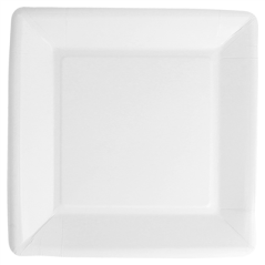 Image ASSIETTES CARRÉES  220 G/M2 18x18 CM BLANC CARTON (400 UNITÉ) #3