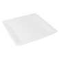 Image ASSIETTES CARRÉES  245 G/M2 23x23 CM BLANC CARTON (400 UNITÉ) #1