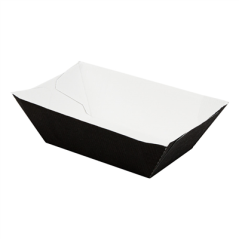 Image BARQUETTES 'THEPACK' 240 G 230 G/M2 8,5x5x4 CM NOIR CARTON ONDULÉ NANO-MICRO (1800 UNITÉ) #1