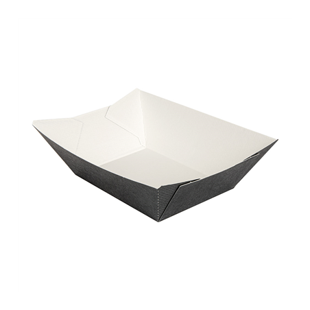 Image BARQUETTES 'THEPACK' 960 G 230 G/M2 10,6x7,2x5,2 CM NOIR CARTON ONDULÉ NANO-MICRO (1200 UNITÉ) #1