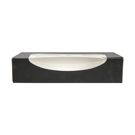 RÉCIPIENTS SUSHI+FÊNETRE 'THEPACK' 230 G/M2 + OPP 19,7x9x4,5 CM NOIR CARTON ONDULÉ NANO-MICRO (400 UNITÉ)