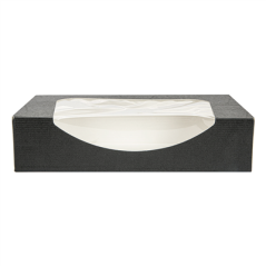 RÉCIPIENTS SUSHI+FÊNETRE 'THEPACK' 230 G/M2 + OPP 19,7x12x4,5 CM NOIR CARTON ONDULÉ NANO-MICRO (400 UNITÉ)