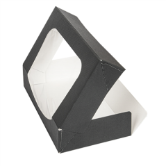 Image RÉCIPIENTS SUSHI+FÊNETRE 'THEPACK' 230 G/M2 + OPP 19,7x12x4,5 CM NOIR CARTON ONDULÉ NANO-MICRO (400 UNITÉ) #4