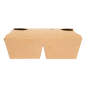 BOÎTES AMÉRICAINES 2 COMPART. 475 + 475 ML 300 + 20 PE G/M2 16,8x13,5x5 CM NATUREL KRAFT (200 UNITÉ) Image BOÎTES AMÉRICAINES 2 COMPART. 475 + 475 ML 300 + 20 PE G/M2 16,8x13,5x5 CM NATUREL KRAFT (200 UNITÉ) #2