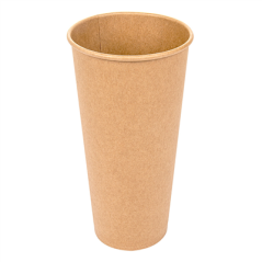 Image GOBELETS 22 OZ - 660 ML 18PE + 250 + 18PE G/M2 Ø9/6x17 CM MARRON CARTON (1000 UNITÉ) #1
