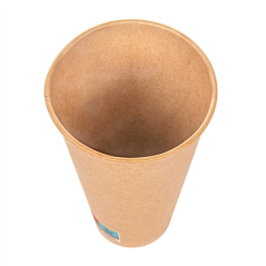 Image GOBELETS 22 OZ - 660 ML 18PE + 250 + 18PE G/M2 Ø9/6x17 CM MARRON CARTON (1000 UNITÉ) #3