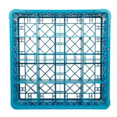 Image CASIER DE LAVAGE 16 COMPART. VERRES  50x50x10 CM BLEU PP (1 UNITÉ) #3