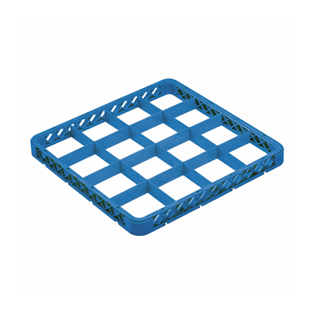 Image SUPPLÉMENT CASIER DE 16 COMPARTIMENTS  50x50x4,5 CM BLEU PP (1 UNITÉ) #1