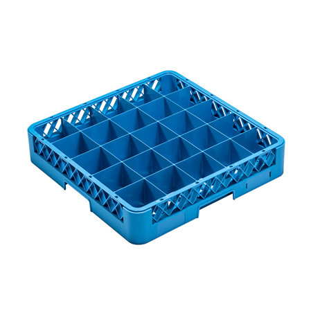 Image CASIER DE LAVAGE 25 COMPART. VERRES  50x50x10 CM BLEU PP (1 UNITÉ) #1