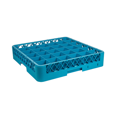 Image CASIER DE LAVAGE 36 COMPART. VERRES  50x50x10 CM BLEU PP (1 UNITÉ) #1