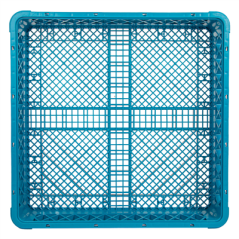 Image CASIER DE LAVAGE POUR COUVERTS  50x50x10 CM BLEU PP (1 UNITÉ) #3