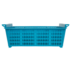 PANIER POUR COUVERTS SANS ANSE  42,5x21x15 CM BLEU PP (1 UNITÉ)