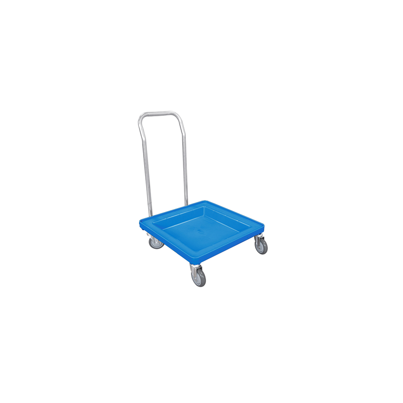 CHARIOT TRANSPORT POUR RACKS  54x54x81 CM BLEU PP (1 UNITÉ)
