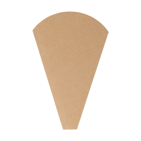 Image CÔNES CRÊPES 'THEPACK' 220 G/M2 12x2,5x19 CM NATUREL CARTON ONDULÉ NANO-MICRO (2000 UNITÉ) #1