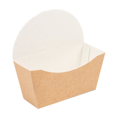Image BOÎTES BAGEL SCOOP 'THEPACK' 220 G/M2 12x4,5x12 CM MARRON CARTON ONDULÉ NANO-MICRO (1000 UNITÉ) #1