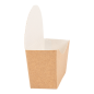 Image BOÎTES BAGEL SCOOP 'THEPACK' 220 G/M2 12x4,5x12 CM MARRON CARTON ONDULÉ NANO-MICRO (1000 UNITÉ) #2