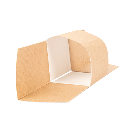 EMBALLAGE ROLLER POUR SANDWICH 'THEPACK' 220 G/M2 10,5x23 CM MARRON CARTON ONDULÉ NANO-MICRO (1000 UNITÉ)