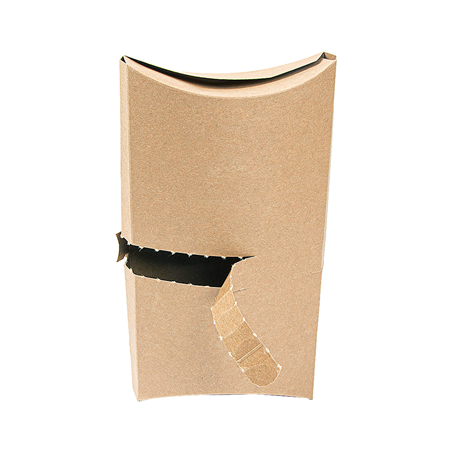 Image RÉCIPIENTS POUR BURRITOS 'THEPACK' 220 G/M2 19,5x12,5x3 CM MARRON CARTON ONDULÉ NANO-MICRO (500 UNITÉ) #1