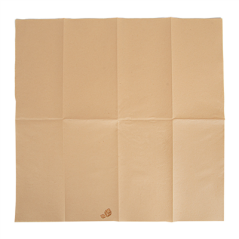 SERVIETTES P. 1/8 55 G/M2 40x40 CM NATUREL AIRLAID (750 UNITÉ)