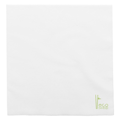 Image SERVIETTES P. 1/4 'ECO-BAMBOO' 70 G/M2 25x25 CM BLANC BAMBOU (3600 UNITÉ) #1