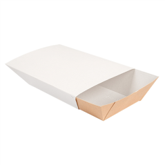 Image HOUSSES POUR BARQUETTES 'THEPACK' 2400 G 250 G/M2 17x9,8x7 CM BLANC CARTON ONDULÉ NANO-MICRO (600 UNITÉ) #5