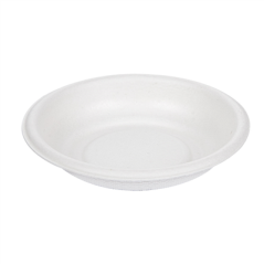 Image MINI BOLS 'BIONIC' Ø 7,7x1,5 CM BLANC BAGASSE (2000 UNITÉ) #1