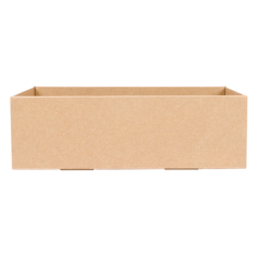 BOÎTES "TRAITEUR" XS 375 G/M2 25,8x15x8 CM NATUREL KRAFT (100 UNITÉ)